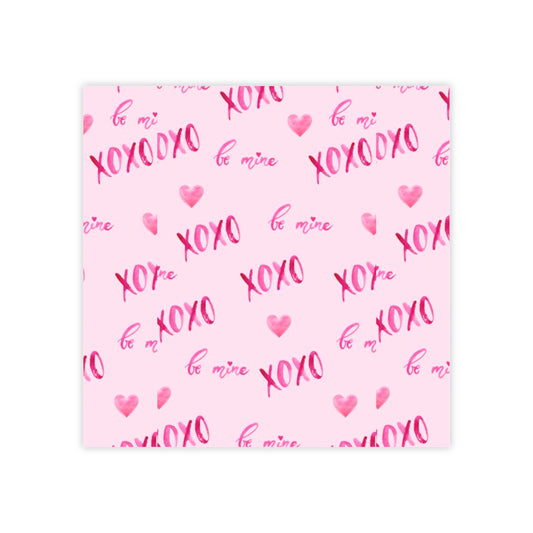 Post-it® Note Pads, xoxo pink design, Sticky Notes, Love Notes, Office Supplies, Stationery, Valentines Day Gift