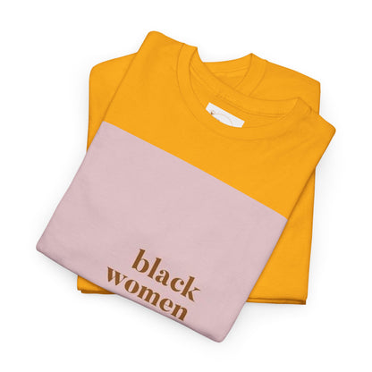 Empowering "Black Woman Are The Blueprint" Message Tee
