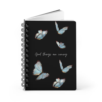 Inspirational Butterfly Journal, Good Things Are Coming Notebook, Gift for Students, Writers, Dreamers, Self-Care Diary