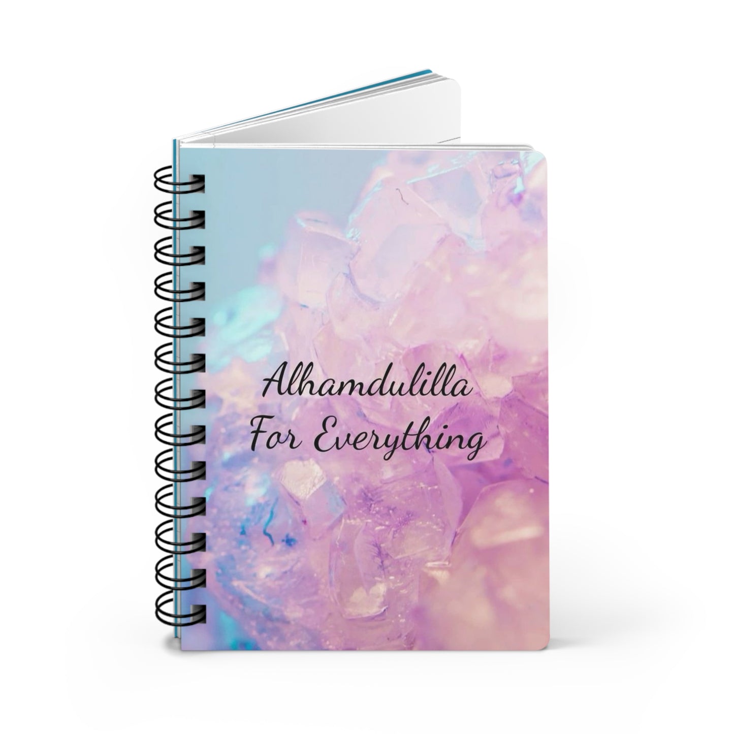 Alhamdulillah Spiral Bound Journal - Gratitude Notebook, Inspirational Writing, Self-Care Journal, Gift for Writers, Spiritual Reflection