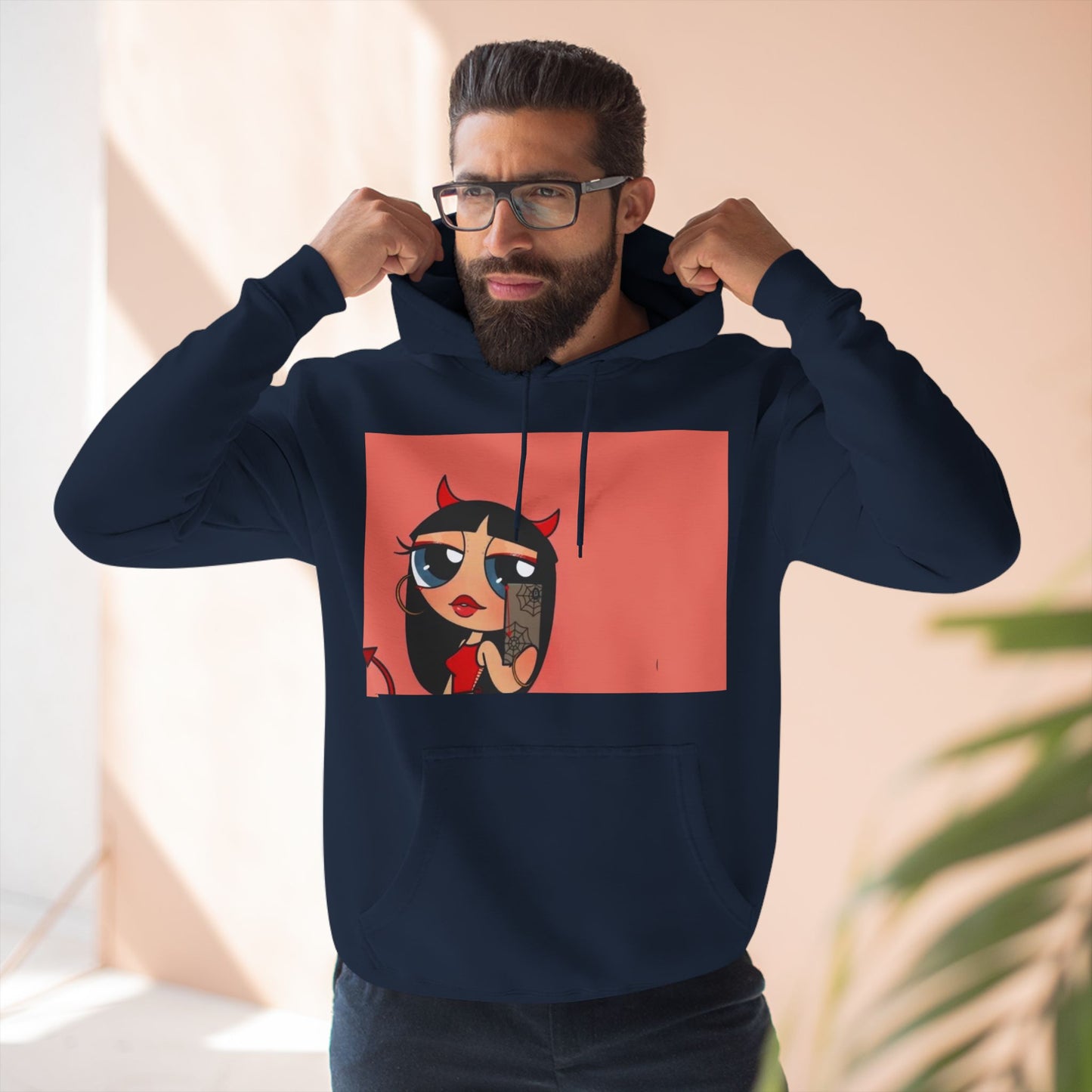 Devilish ImAJustAGirl💅🏻🎀🫧~ Three-Panel Fleece Hoodie