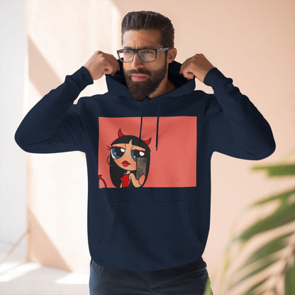 Devilish ImAJustAGirl💅🏻🎀🫧~ Three-Panel Fleece Hoodie