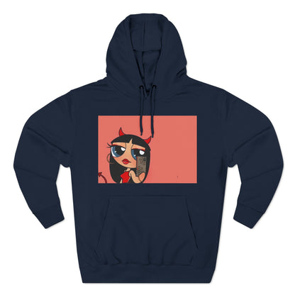 Devilish ImAJustAGirl💅🏻🎀🫧~ Three-Panel Fleece Hoodie