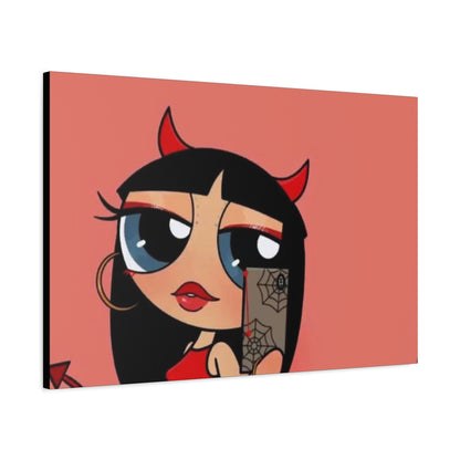 Devilish ImJustAGirl💅🏻🎀🫧~ Matte Canvas, Stretched, 1.25"