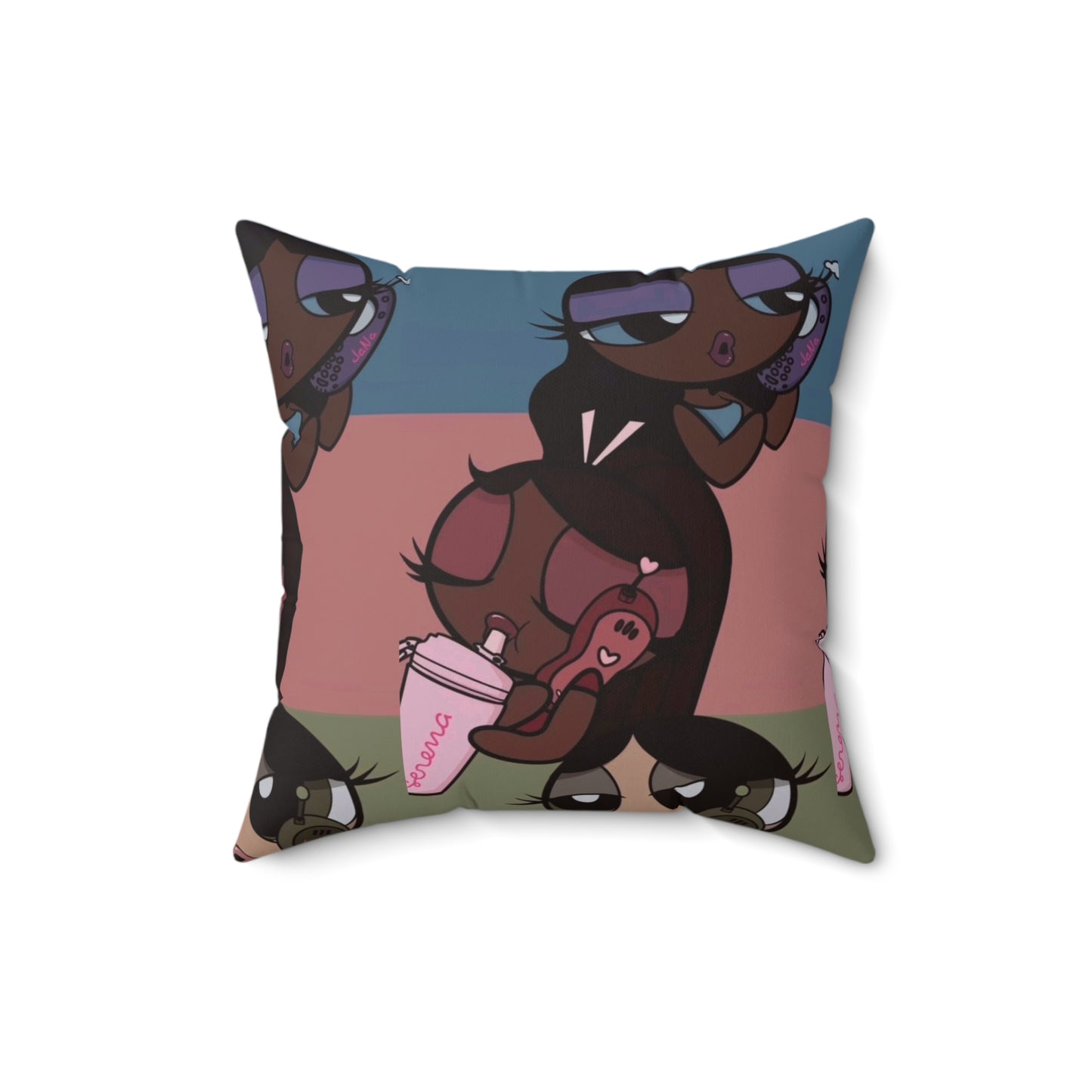 ImJustAGirl🎀🫧🩷~ Faux Suede Square Pillow