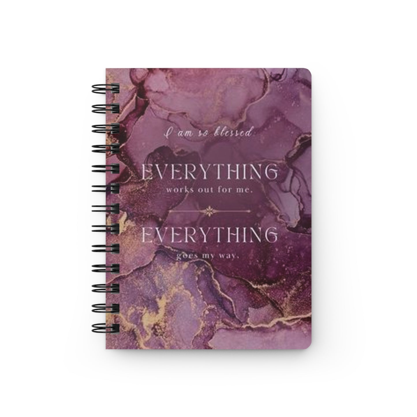 Blessed Spiral Bound Journal, Gratitude Notebook, Positive Affirmations Diary, Law of Attraction Planner, Manifestation Journal