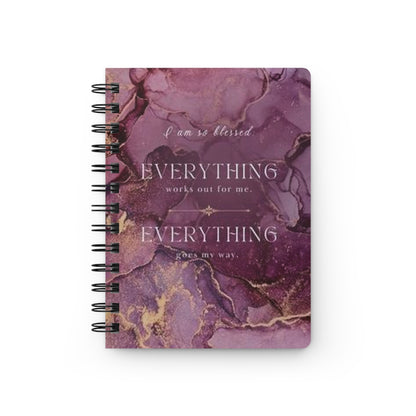 Blessed Spiral Bound Journal, Gratitude Notebook, Positive Affirmations Diary, Law of Attraction Planner, Manifestation Journal