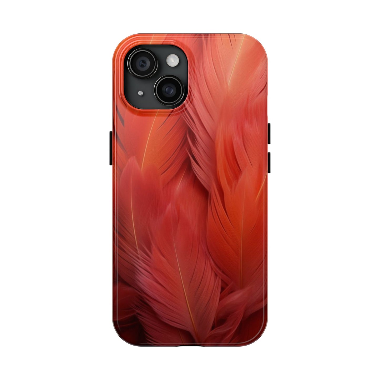 "Rebranding Into A New Badder Bitch!" Orange Feathered Tough Phone Cases