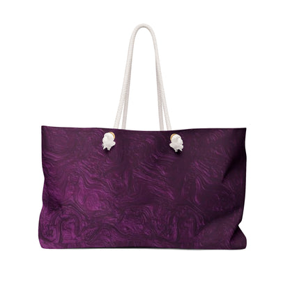 Elegant Purple Weekender Bag - Stylish Travel Tote for Weekend Getaways, Gym, Beach, Yoga, and Spa Days, Perfect Gift!