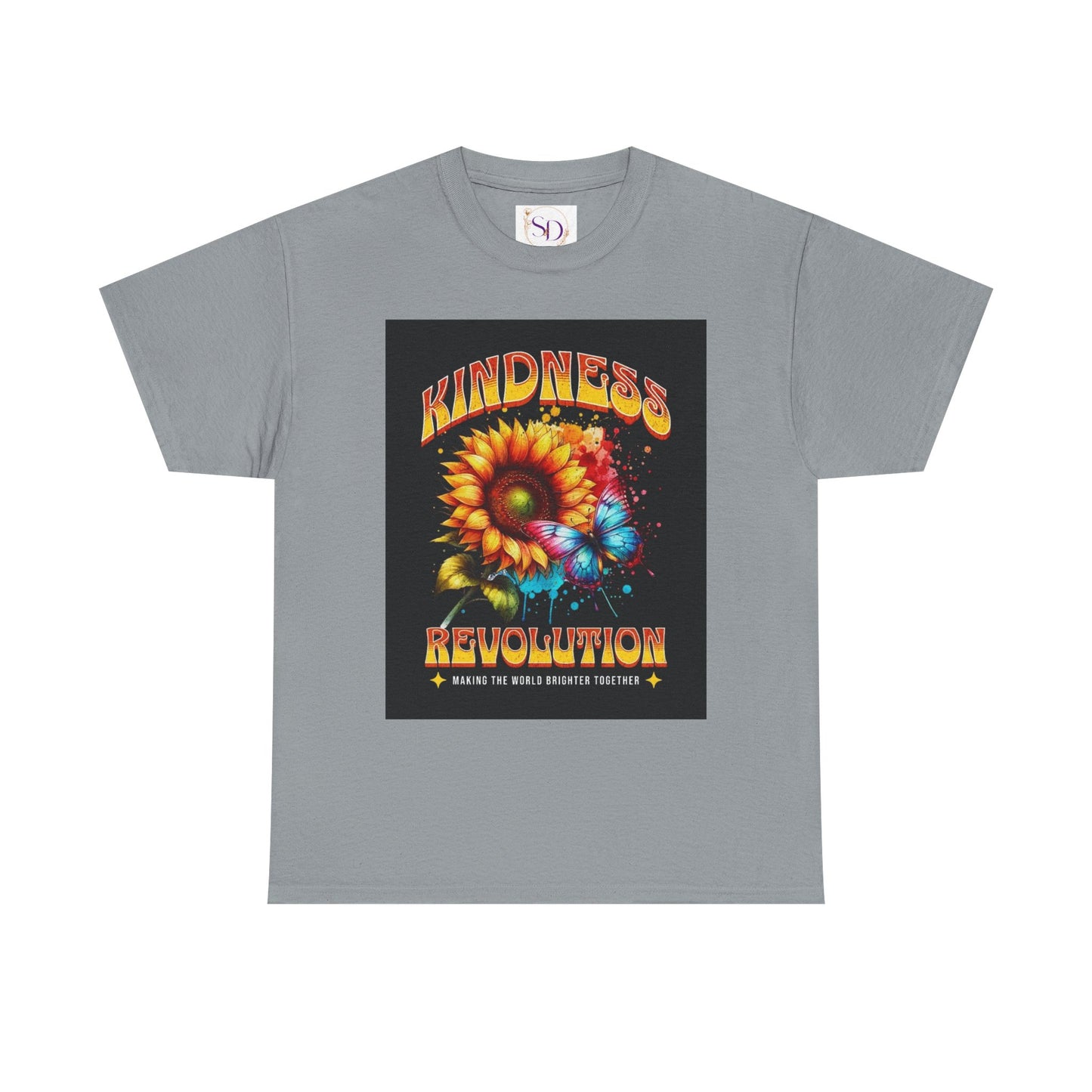 Kindness Revolution Tee: Vibrant Unisex Cotton T-Shirt for Positive Vibes, Gifts, Awareness, Everyday Wear, Casual Style