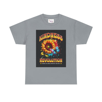 Kindness Revolution Tee: Vibrant Unisex Cotton T-Shirt for Positive Vibes, Gifts, Awareness, Everyday Wear, Casual Style