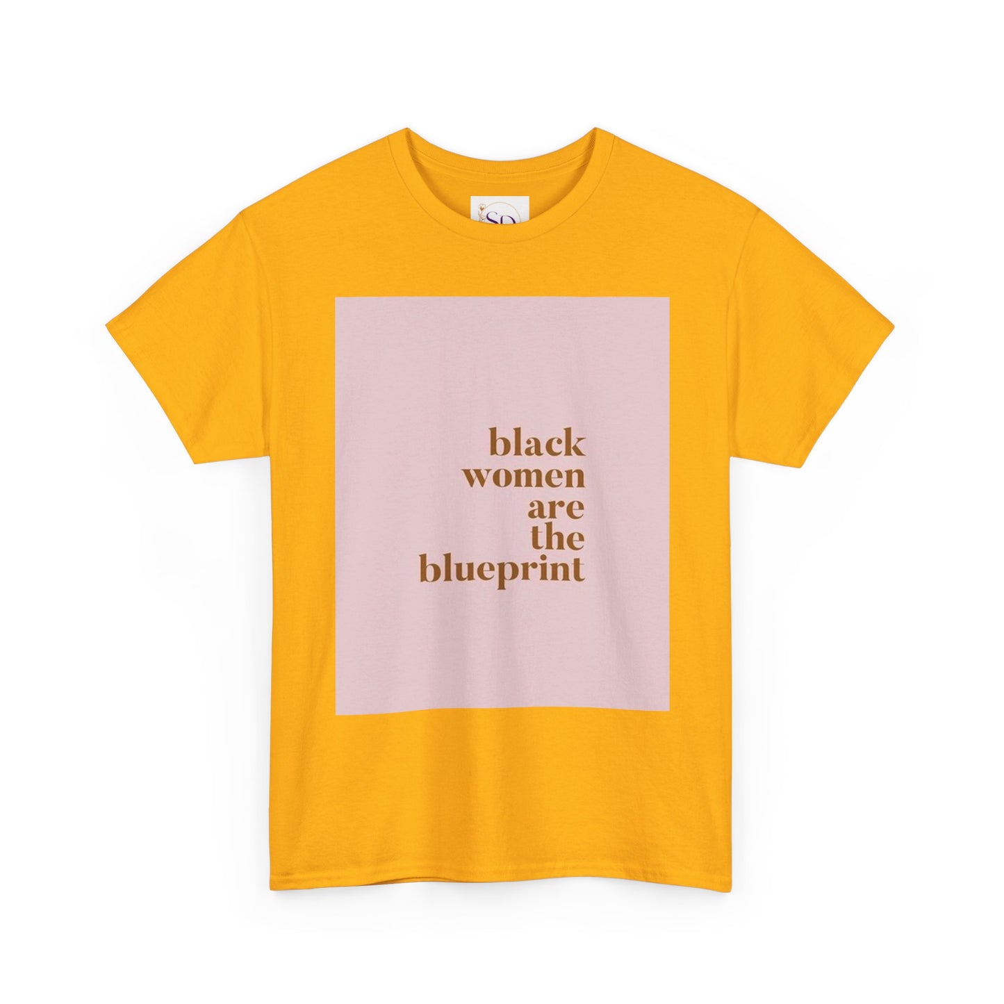 Empowering "Black Woman Are The Blueprint" Message Tee