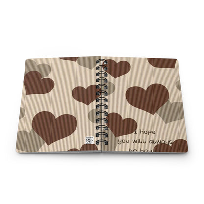 Rustic Heart Spiral Bound Journal - Perfect for Lovers, Note-taking, Gifts, Valentine's Day, Daily Reflections, Scrapbooking
