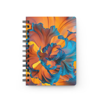 Vibrant Floral Spiral Bound Journal, Colorful Notebook for Art Lovers, Gift for Students, Journaling, Sketching, Note-Taking