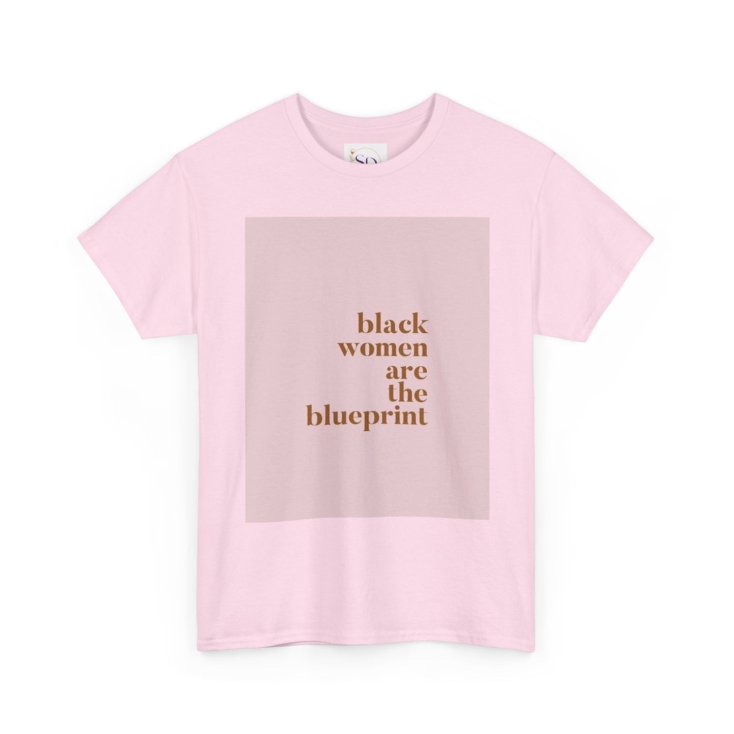 Empowering "Black Woman Are The Blueprint" Message Tee
