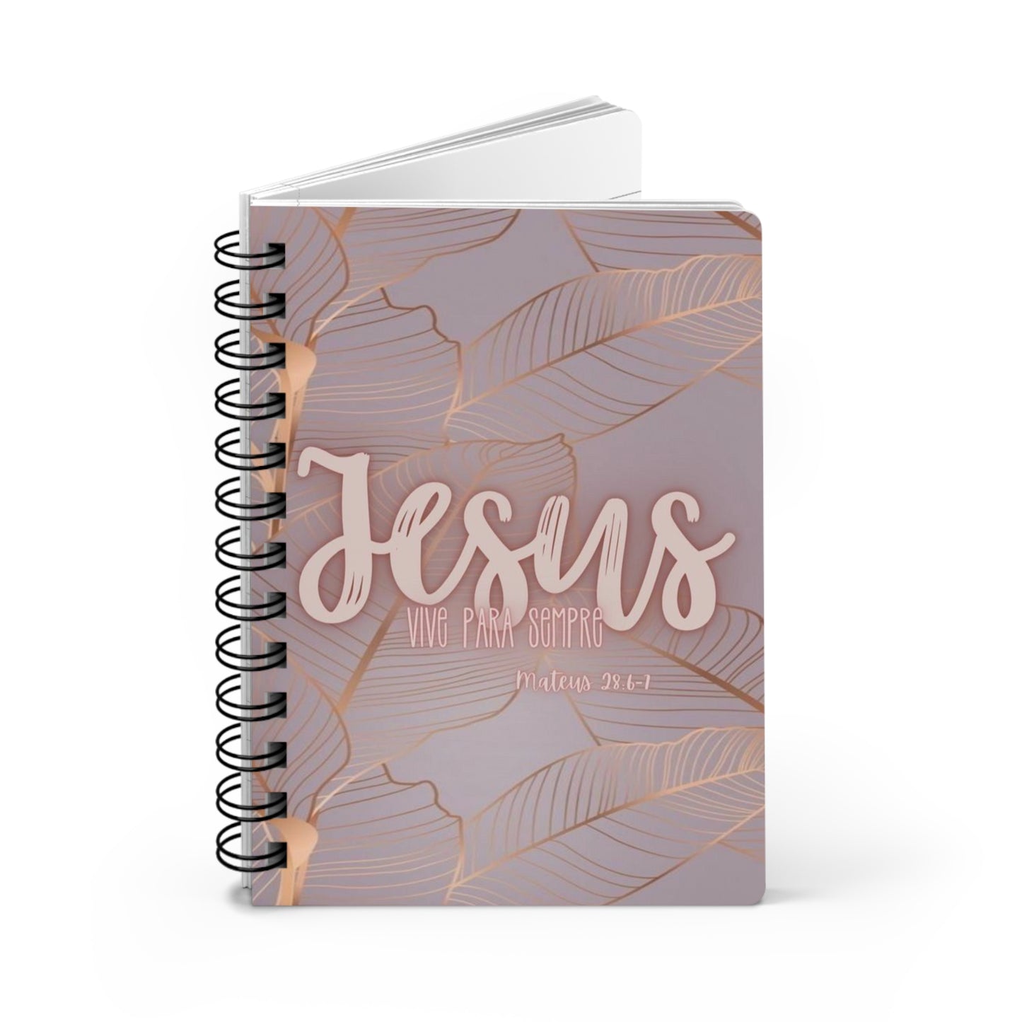 Inspirational Spiral Bound Journal, Jesus Quote Journal for Faith, Prayer, Bible Study, Gift for Christians, Pastors