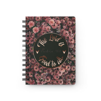 Inspiring Floral Spiral Bound Journal - Perfect for Notes, Journaling, Bible Study, Gratitude & Reflection, Gift for Writers