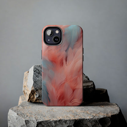 "Rebranding Into A New Badder Bitch!" ~ Pink/Baby Blue Feathered Tough Phone Cases