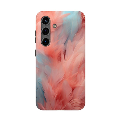 "Rebranding Into A New Badder Bitch!" ~ Pink/Baby Blue Feathered Tough Phone Cases