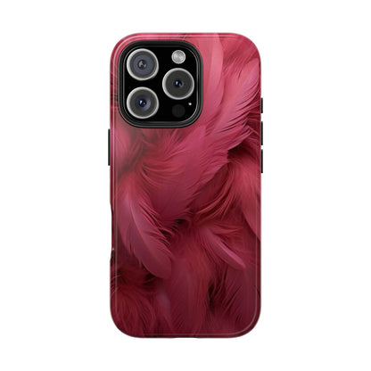 "Rebranding Into A New Badder Bitch!" Pink Feathered Tough Phone Cases
