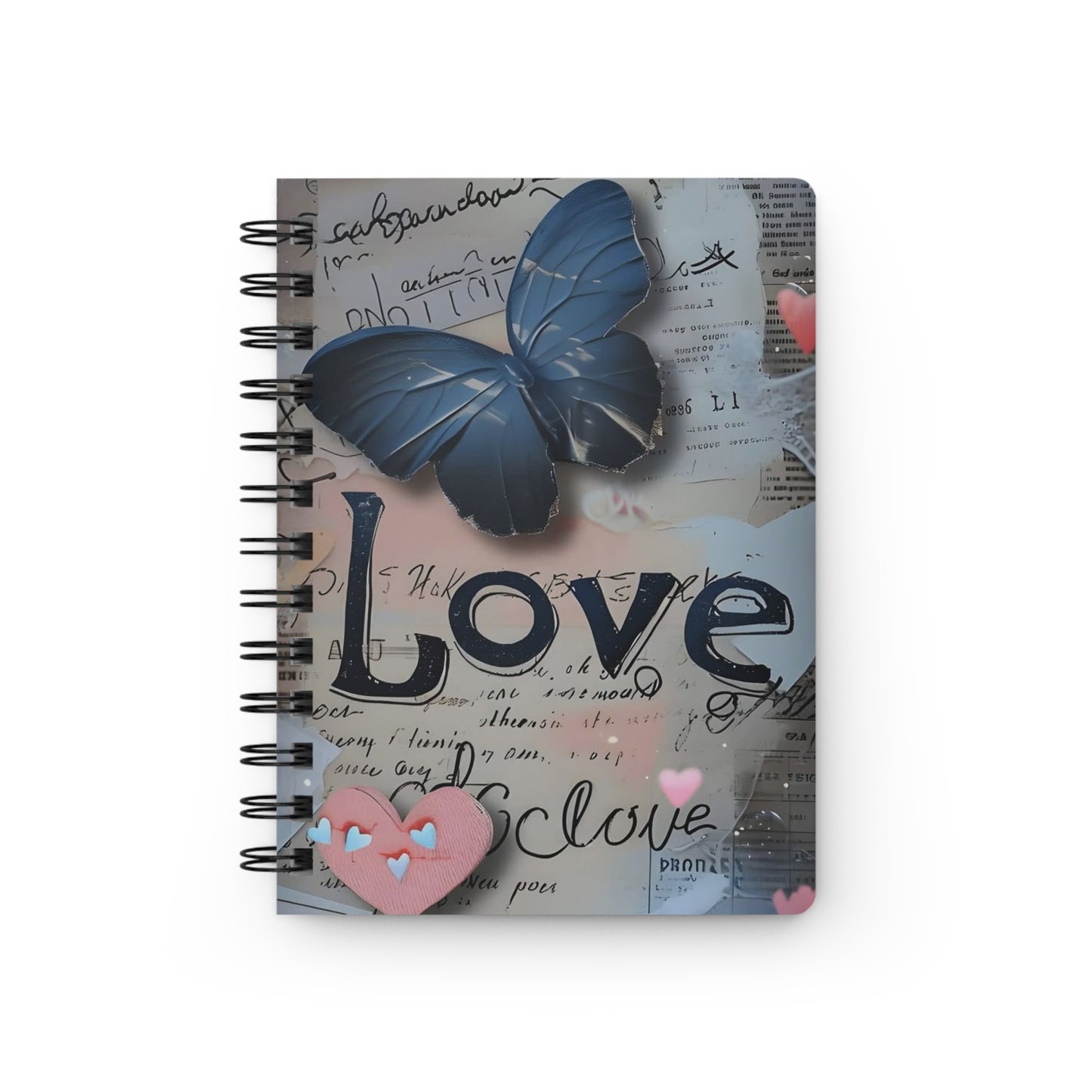 Love-Themed Spiral Bound Journal, Perfect for Self-Reflection, Daily Journaling, Art Lovers, Valentine's Day Gift, Note-taking