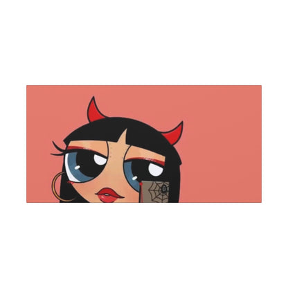 Devilish ImJustAGirl💅🏻🎀🫧~ Matte Canvas, Stretched, 1.25"