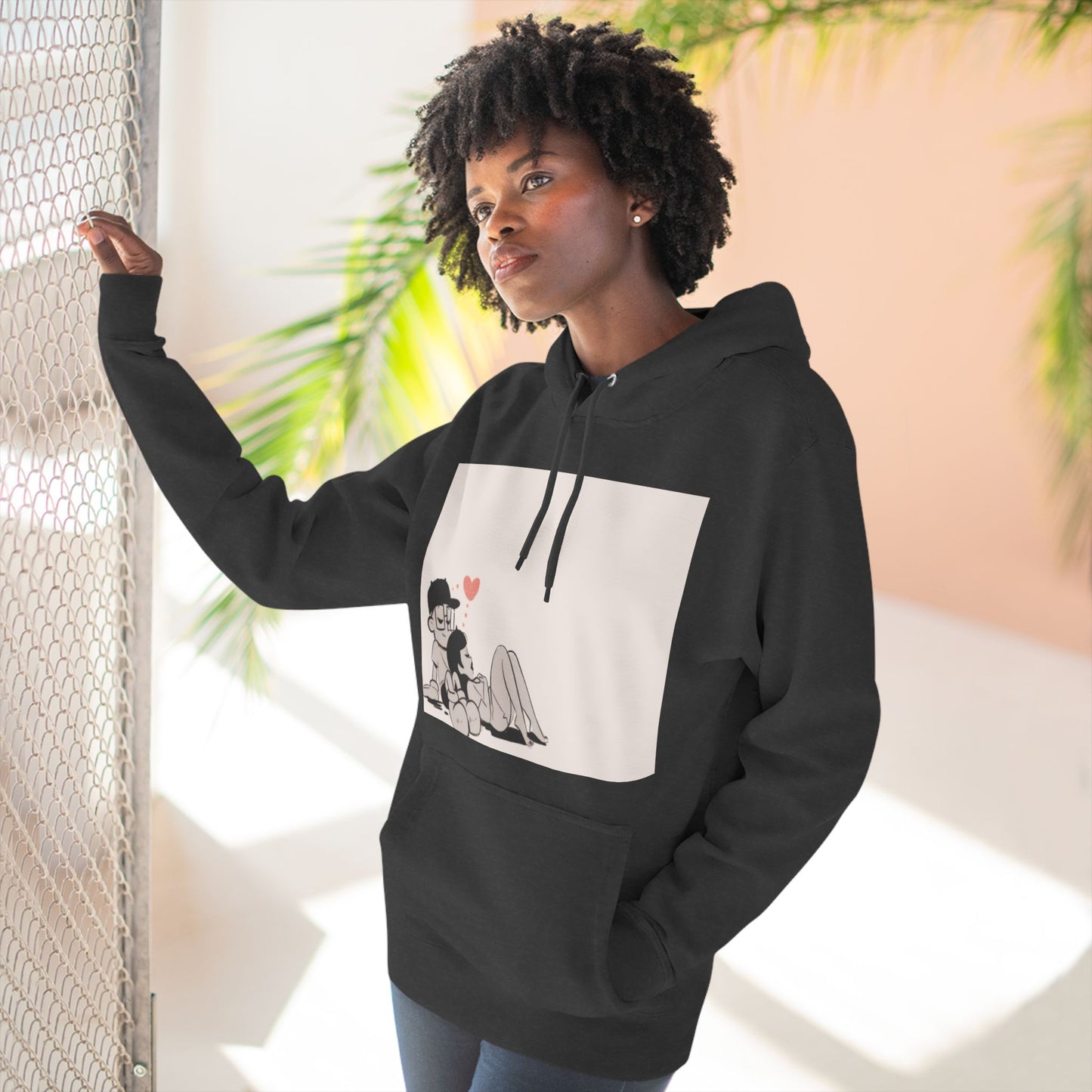"Can We Talk For a Minute?..~ Three-Panel Fleece Hoodie