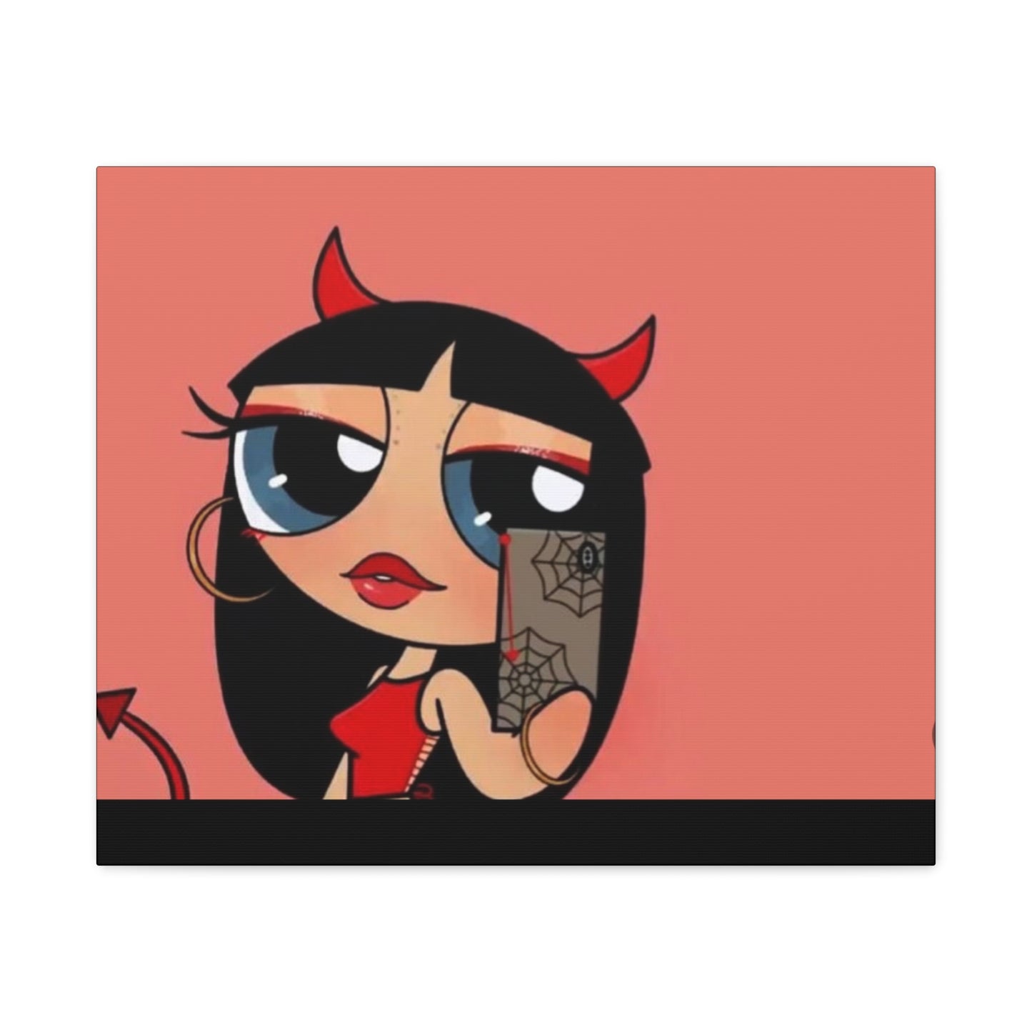 Devilish ImJustAGirl💅🏻🎀🫧~ Matte Canvas, Stretched, 1.25"