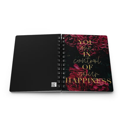 Inspirational Spiral Bound Journal - Your Happiness Matters, Motivational Gift, Daily Planner, Self-Care Log, Perfect for Journaling