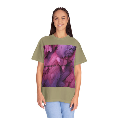 Rebranding Into A New Badder Bitch! ~ Purple/Pink Unisex Garment-Dyed T-shirt