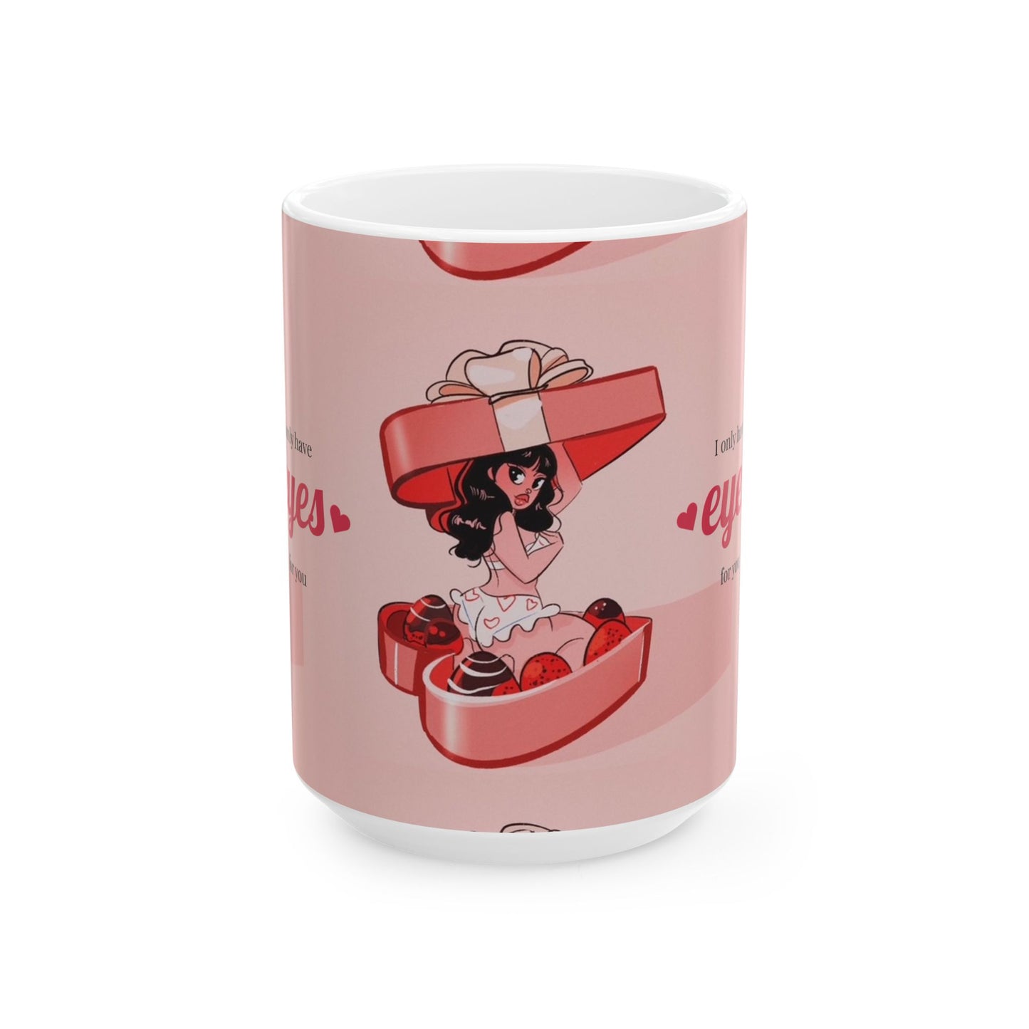Naughty Girl Valentine's Day Ceramic Mug (11oz, 15oz)