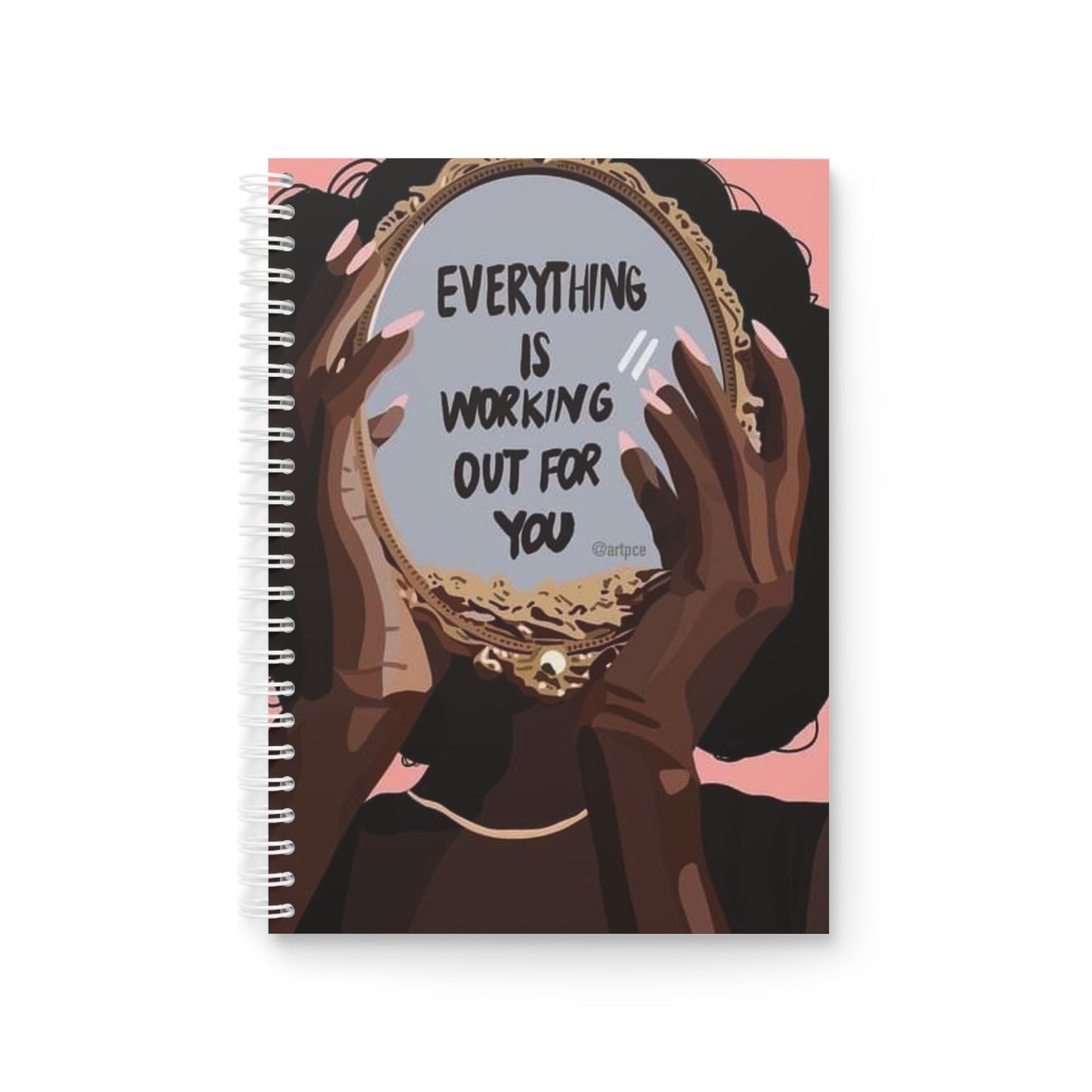 Positive Vibes motivating Spiral Notebook, Affirmation Journal, Law of Attraction Diary, Manifestation Planner, Inspirational Notepad