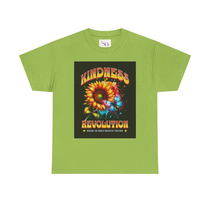 Kindness Revolution Tee: Vibrant Unisex Cotton T-Shirt for Positive Vibes, Gifts, Awareness, Everyday Wear, Casual Style