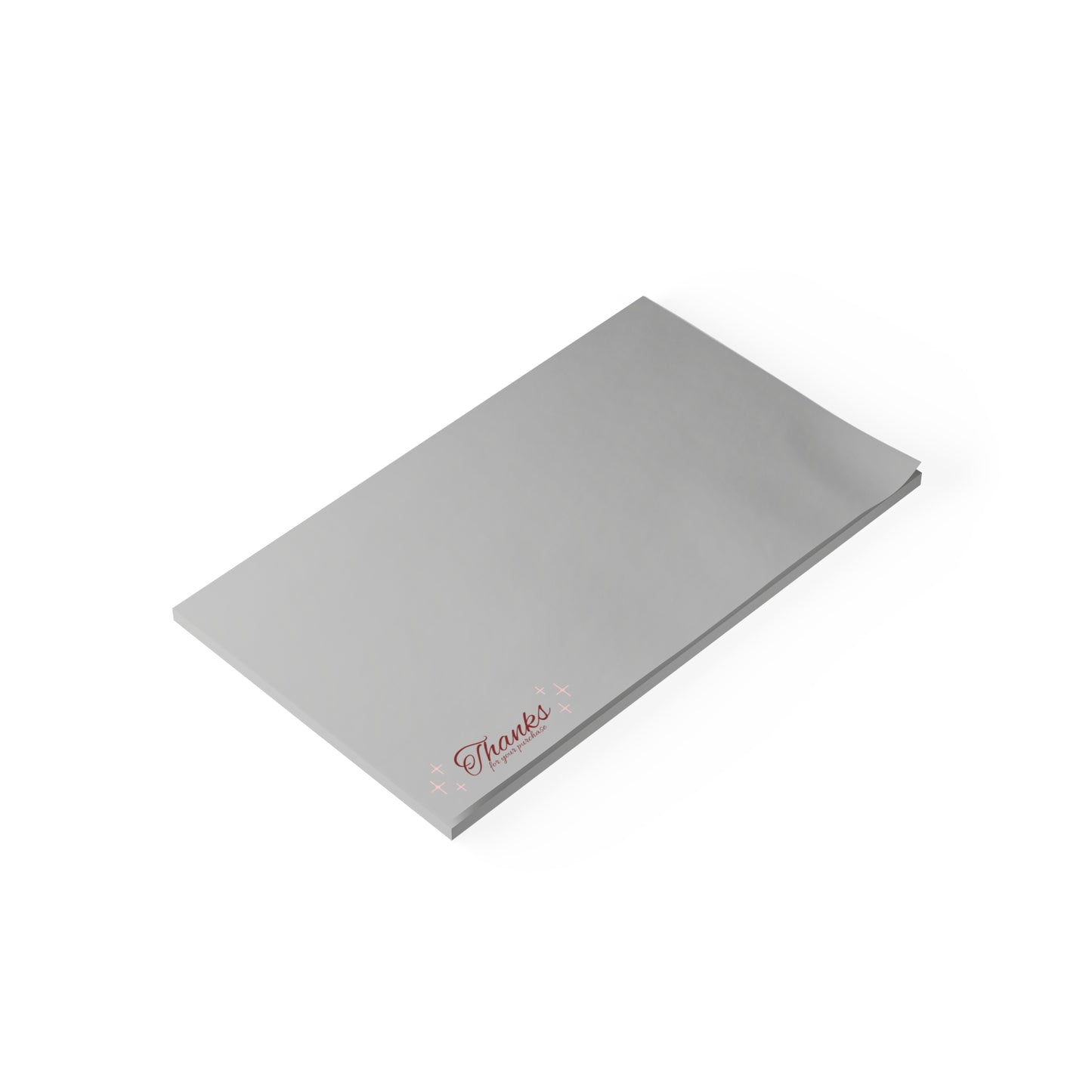 Grey " Thanks For Your Purchase" Post-it® Note Pads
