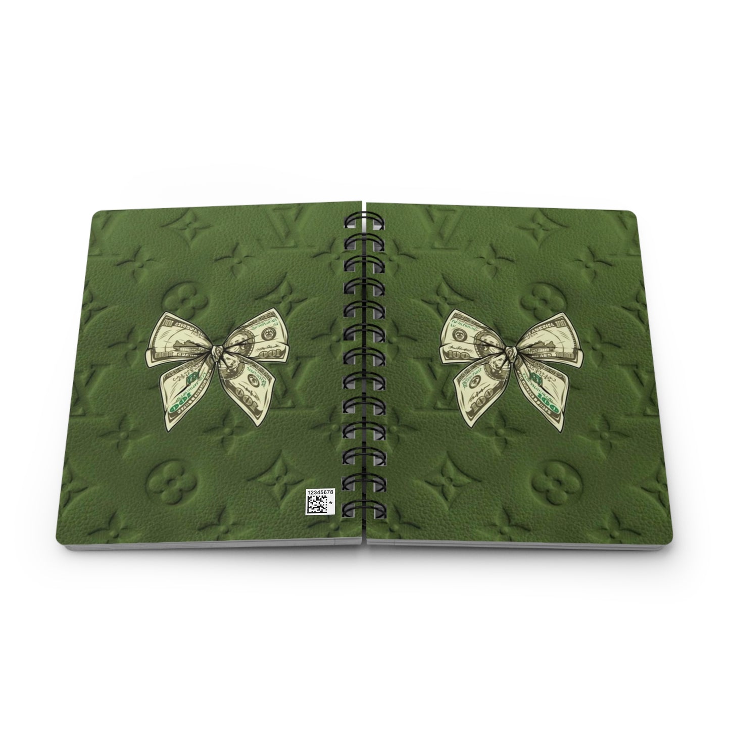 Luxurious Spiral Bound Journal with Money Design - Elegant Notebook for Students, Gift for Writers and Professionals, Diary for Notes, [...]