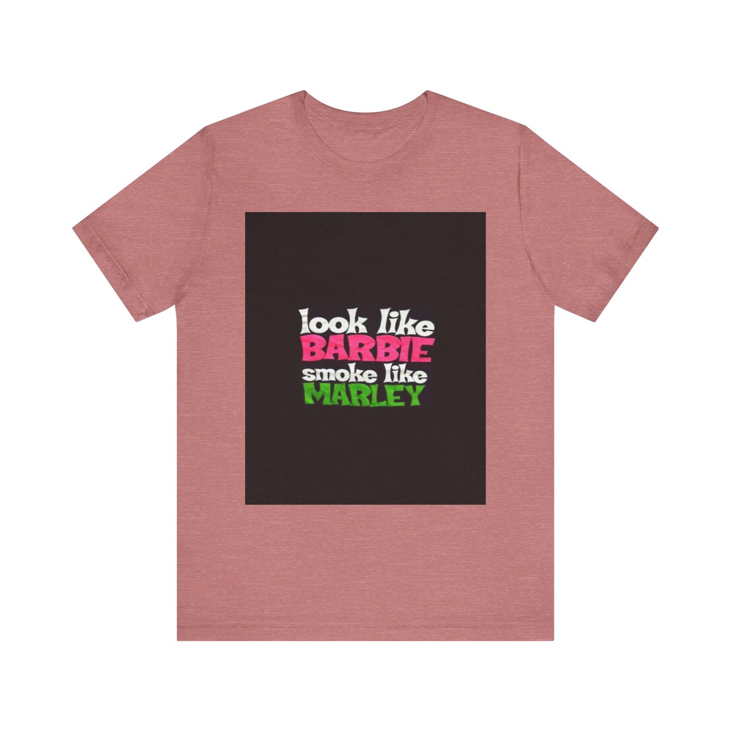 Barbie & Marley Print Tee, Fun Shirt for Parties, Gift for Friends, Casual Wear, Summer Outfit, Unique Graphic Tee