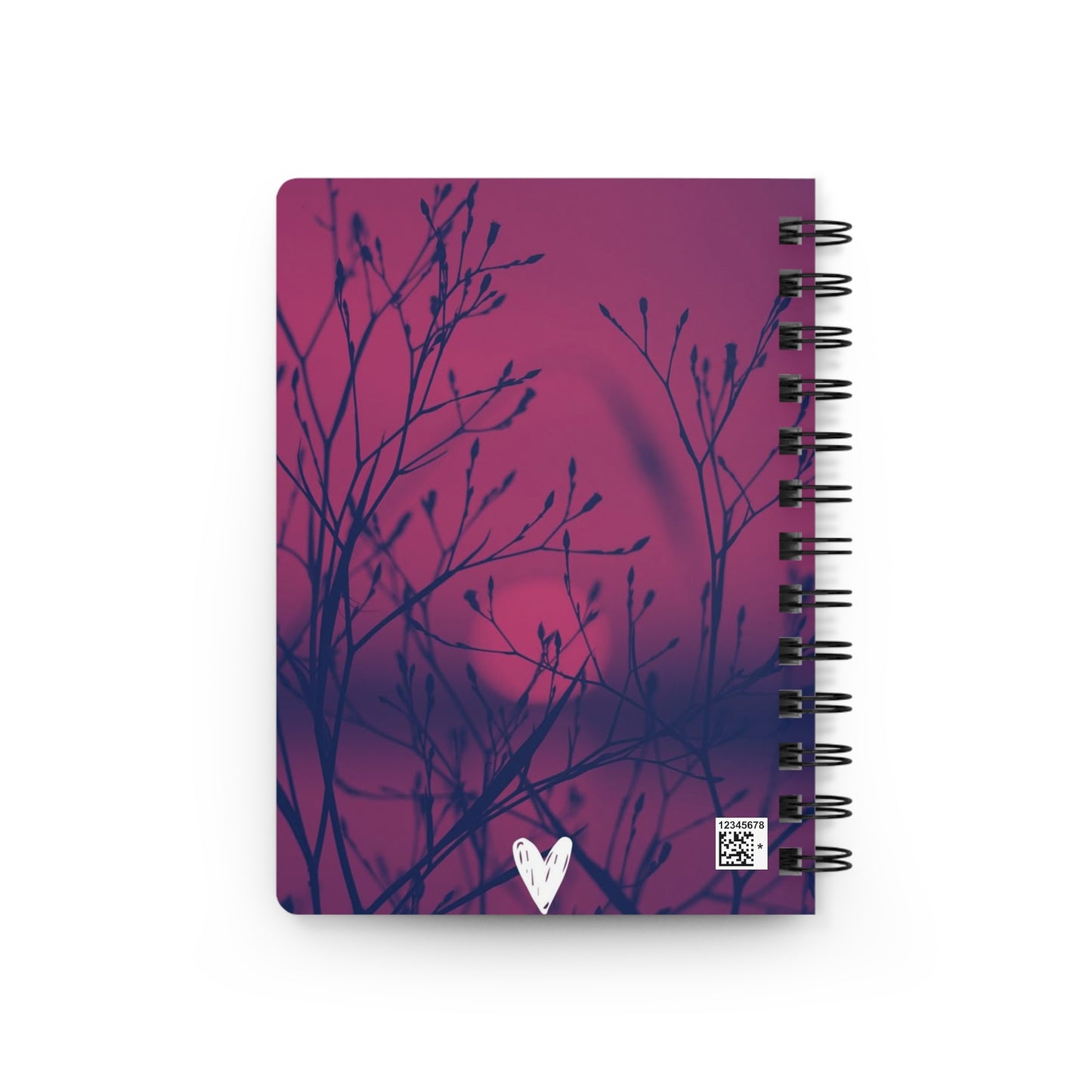 Live in the Moment Spiral Bound Journal, Inspirational Writing Notebook, Gift for Writers, Nature Lover Diary, Self-Care Journal,