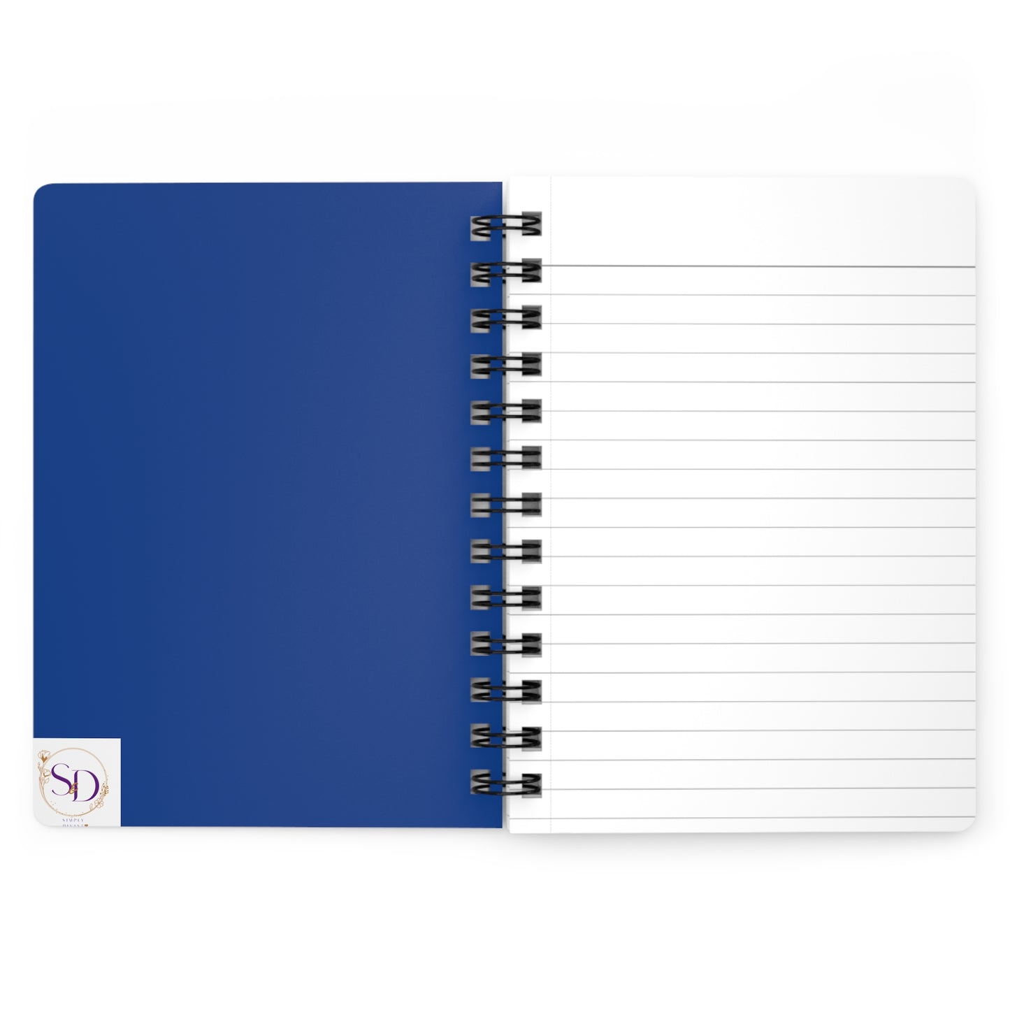 Elegant Spiral Bound Journal with Blue Roses - Perfect for Note Taking, Gratitude, Sketching, Reflection, Gifts