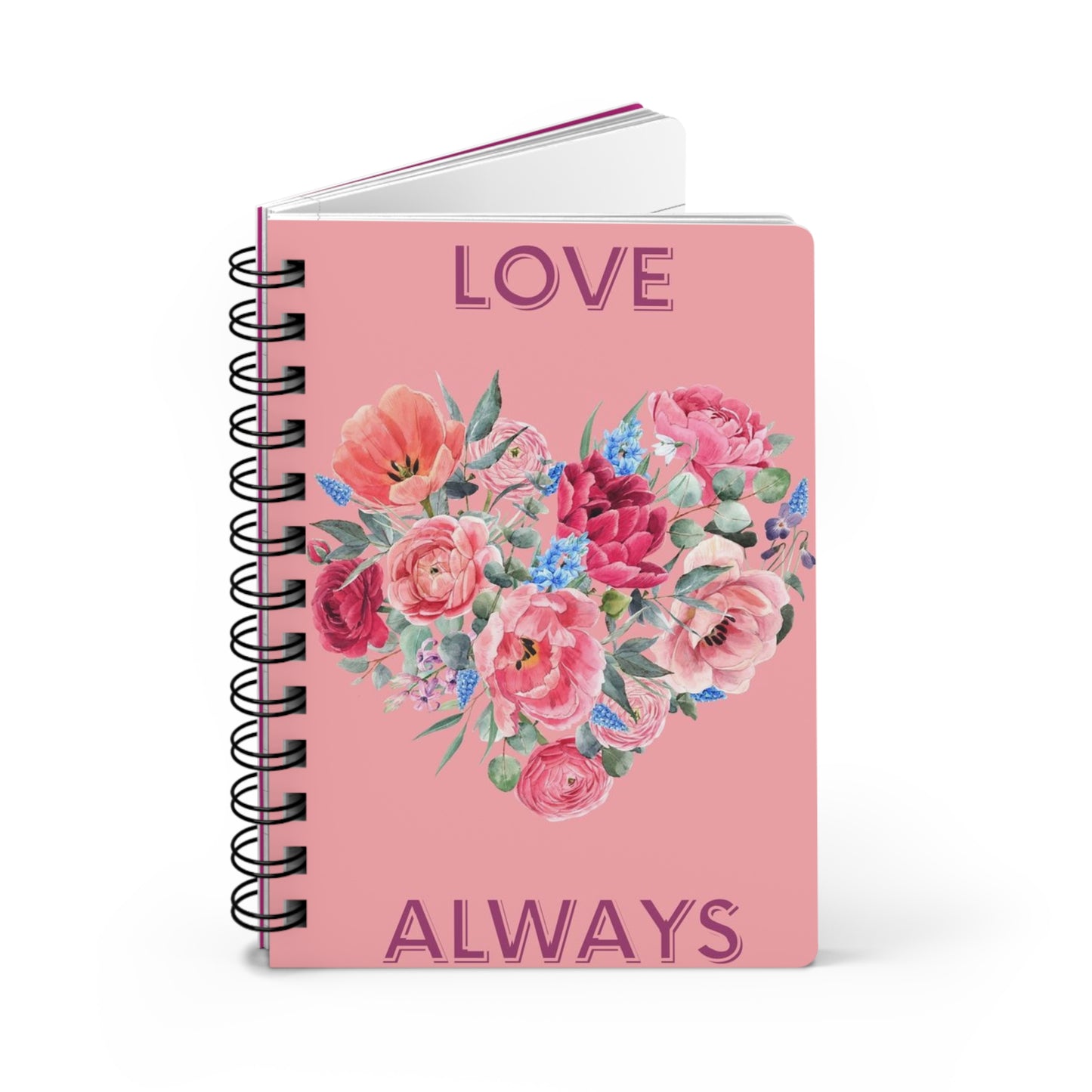 Floral Love Journal - Perfect for Couples, Valentine's Day, Wedding Planning, Dream Journals, Gift Ideas, Self-Care