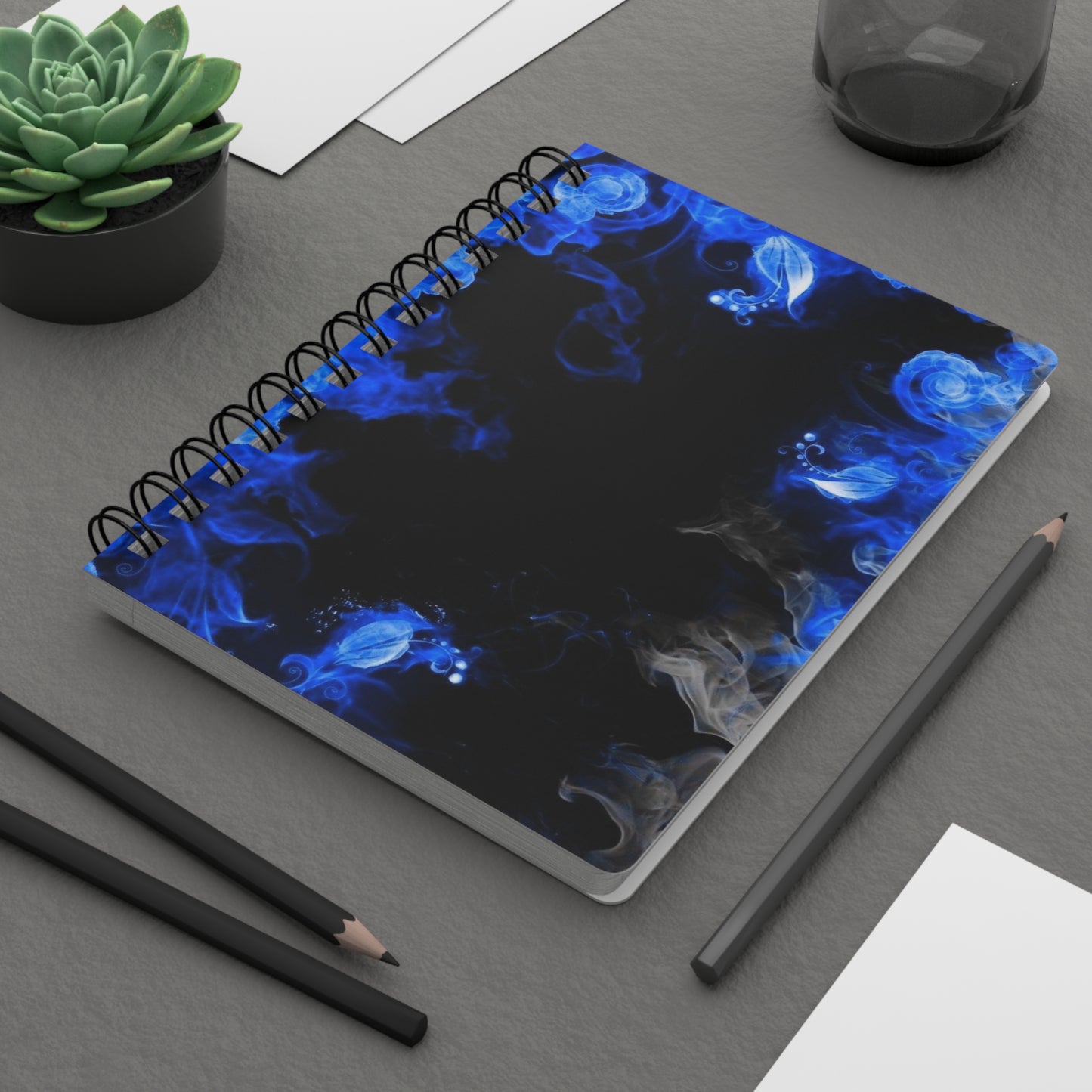 Mystical Blue Spiral Bound Journal | Ideal for Writing, Journaling, Sketching, Gifts for Students, Travel Diary, Creative Writing