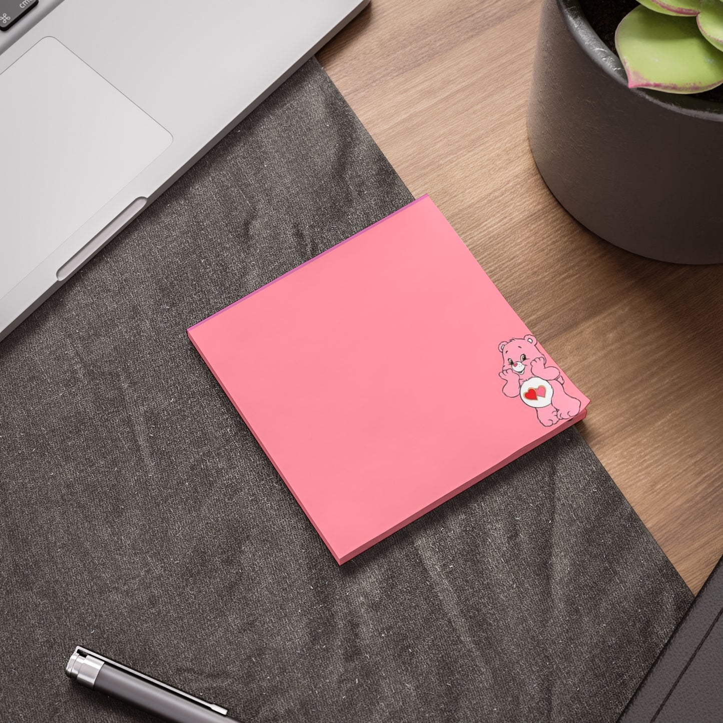 Pink Care bear Post-it® Note Pads