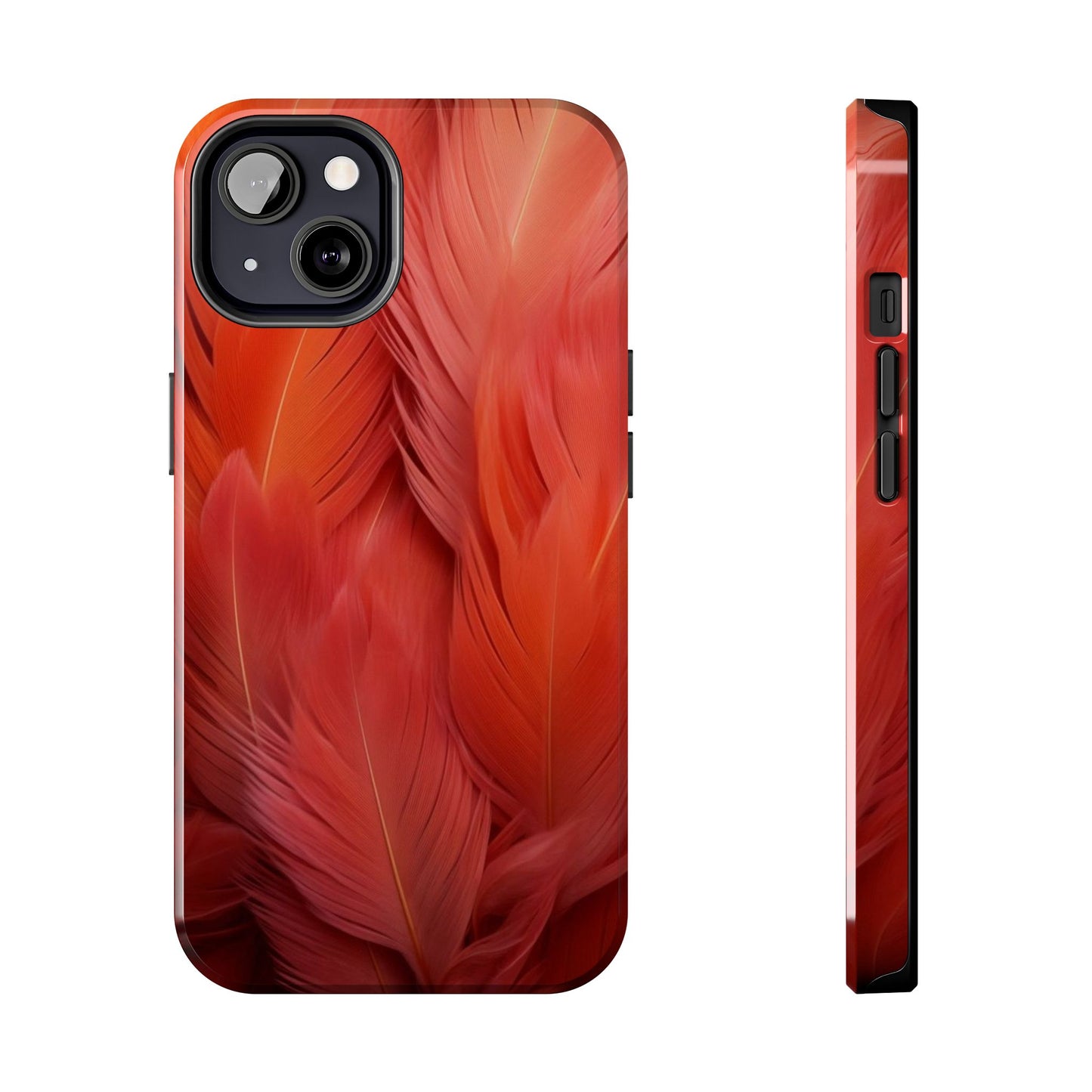 "Rebranding Into A New Badder Bitch!" Orange Feathered Tough Phone Cases