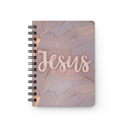 Inspirational Spiral Bound Journal, Jesus Quote Journal for Faith, Prayer, Bible Study, Gift for Christians, Pastors