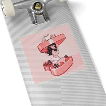 Naughty Girl Valentine's day ~ Kiss-Cut Stickers