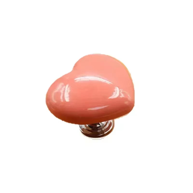 Heart Shape Toilet Presser Love Toilet Press Button Bathroom Water Tank Buttons Push Switch Bathing Room Decor Nail Protector