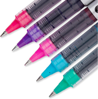 Vision Rollerball Pens, Fine Point (0.7Mm), Assorted Colors, 12 Count