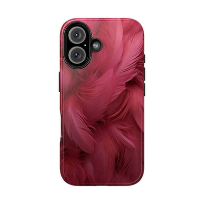 "Rebranding Into A New Badder Bitch!" Pink Feathered Tough Phone Cases