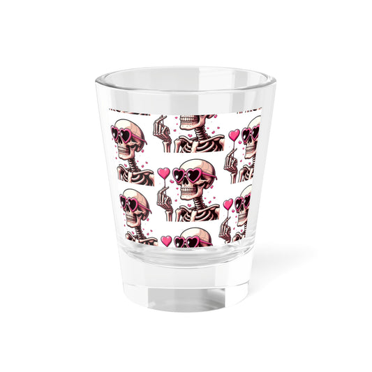 Shot Glass - Skeleton Valentines Day Shot Glass 1.5oz