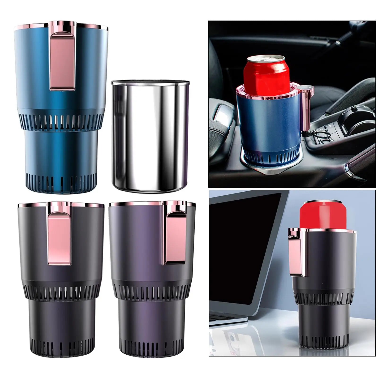 2 in 1 Smart Cooling & Heating Car Cup Auto Car Cooling and Heating Cup Mug Holder Keep Beverage Cool and Warm
