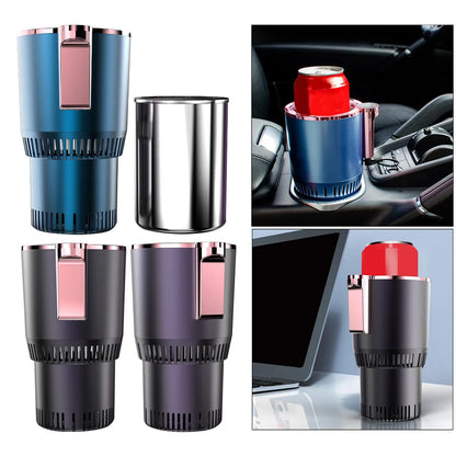 2 in 1 Smart Cooling & Heating Car Cup Auto Car Cooling and Heating Cup Mug Holder Keep Beverage Cool and Warm
